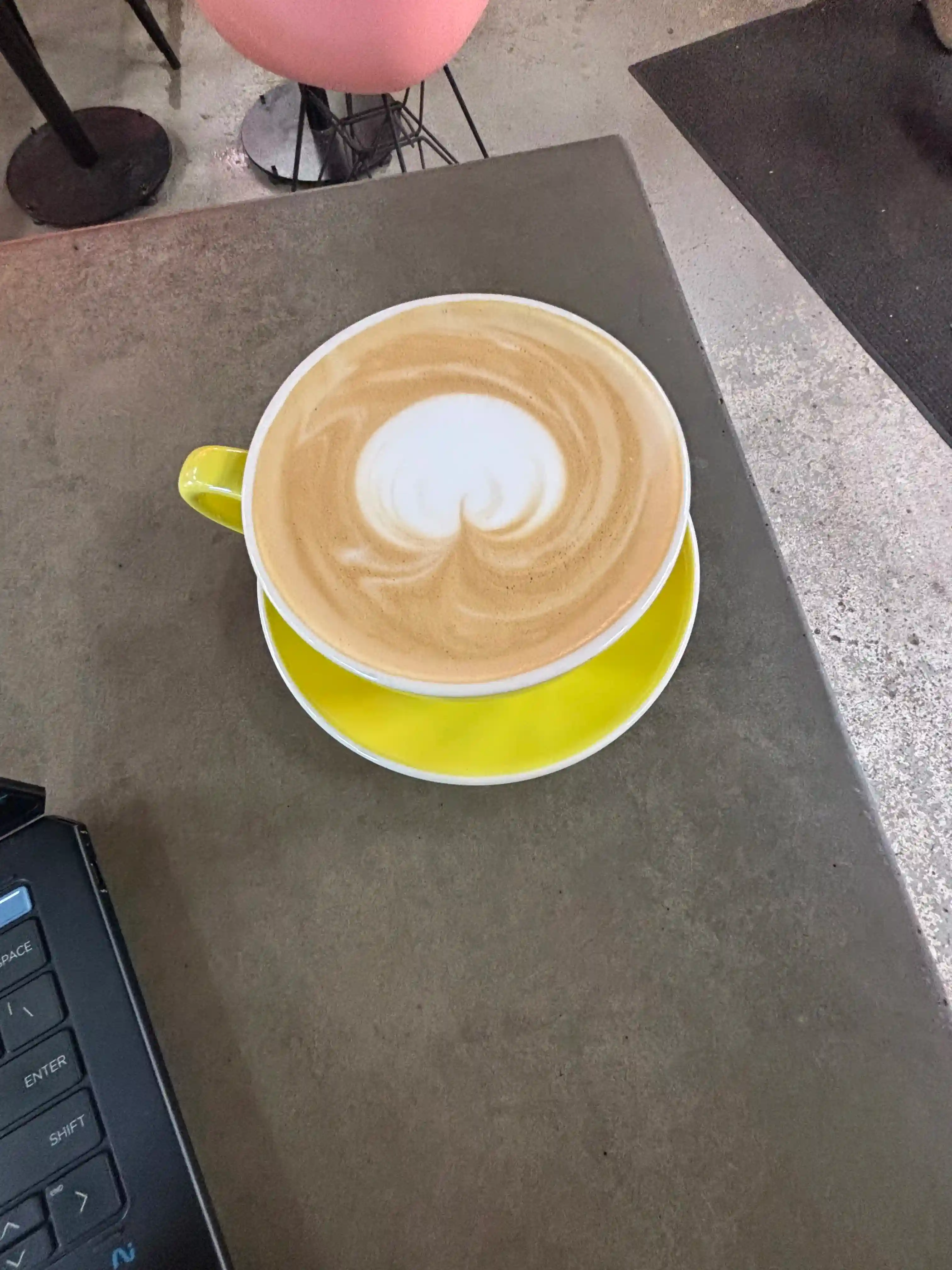 Latte art attempt